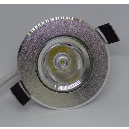 Spot à led encastrable – Alu sablé – 3 W – 55 mm –