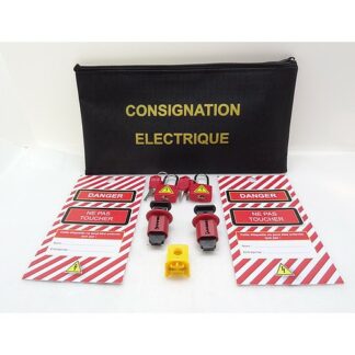 Kit de consignation électrique - MCB lockout tagout - KCE-ASC - Neuf