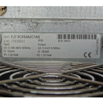 Schindler - VF - Vacon SMART boucle fermée - FJ7.5CXS4A2C1AS - Reconditionné - Seconde main (occasion) - DVP-RD1-IN – Image 3