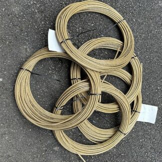 5 câbles de traction gainés - Longueur 33 m - Marrons - Neufs - DV-JD-IN