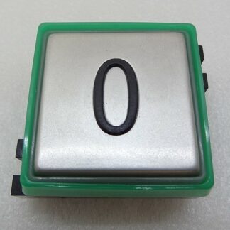 3300 - Bouton GS1 - Marqué "0" Collerette verte - Compatible - Neuf